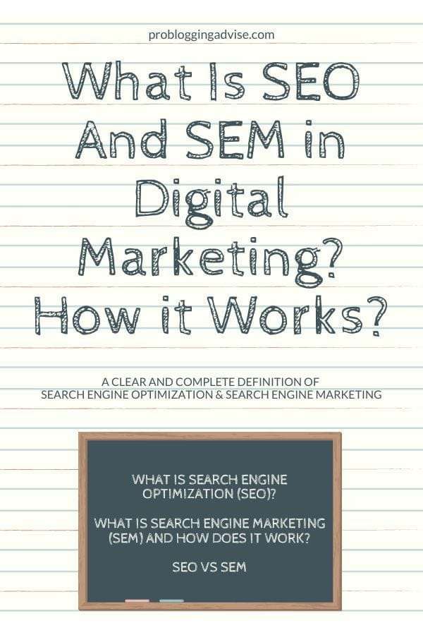 What Is SEO And SEM in Digital Marketing