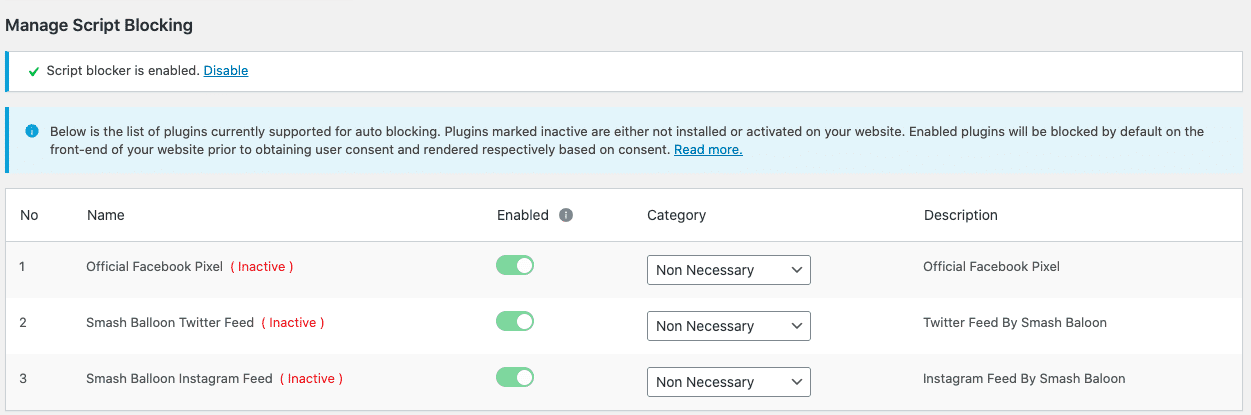 Automatic Script Blocker (Third-Party Cookies)