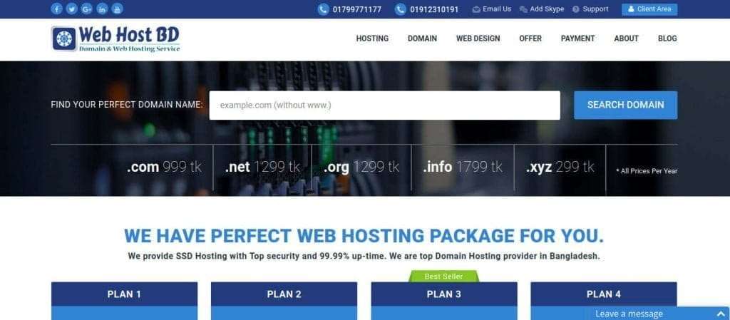 Best web hosting service provider in Bangladesh: Web Host BD